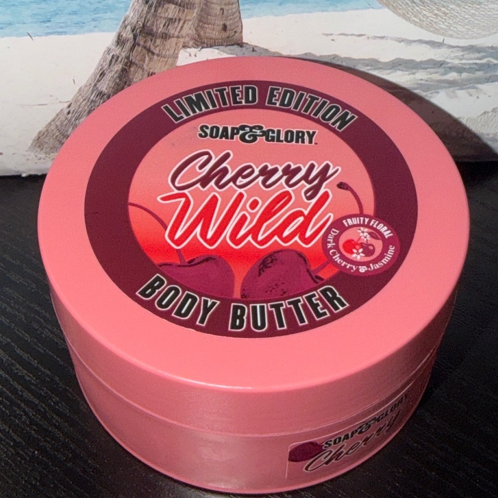 Soap & Glory Cherry Wild Body Butter Limited Edition Dark Cherry Jasmine 6.7oz